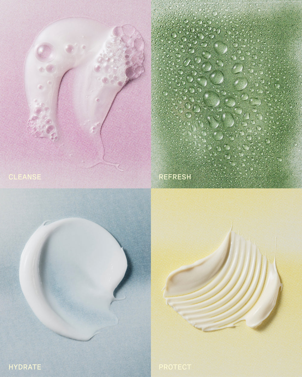 Sincerely Yours skincare textures